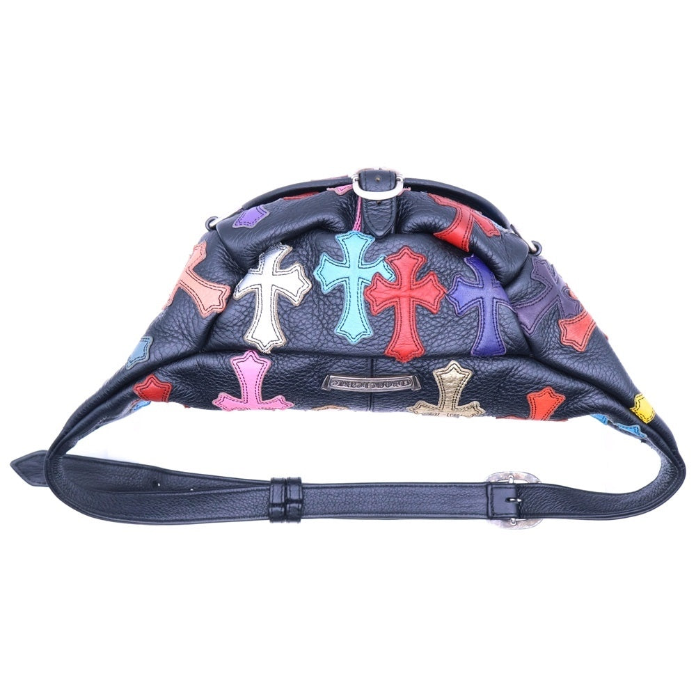 CHROME HEARTS(クロムハーツ) SNAT PACK MULTI スナットパック マルチクロスパッチ レザーウエストバッグ ボディーバッグ マルチカラー
