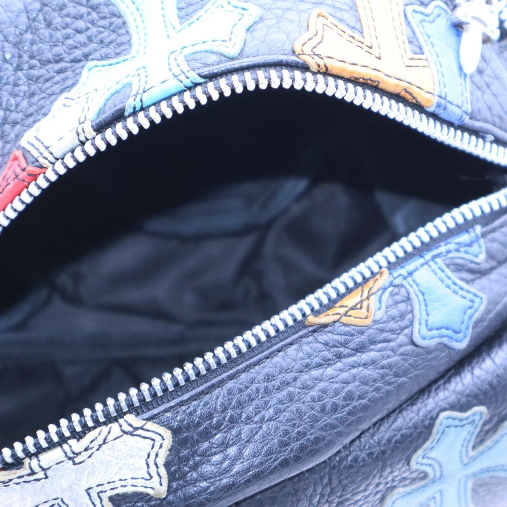 CHROME HEARTS(クロムハーツ) SNAT PACK MULTI スナットパック マルチクロスパッチ レザーウエストバッグ ボディーバッグ マルチカラー
