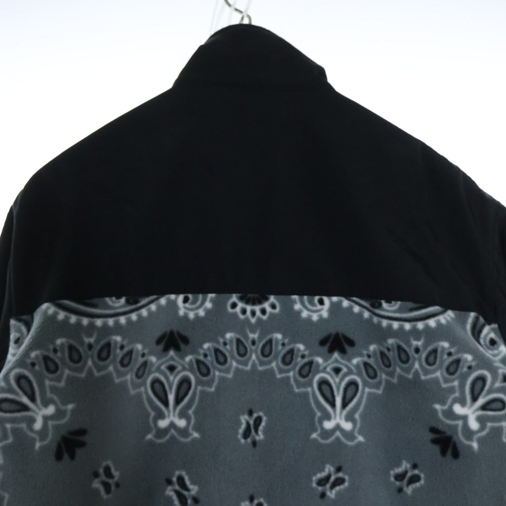 CHALLENGER(チャレンジャー) 23AW BANDANA FIELD JACKET バンダナ フィールドジャケット フリースジャケット ブラック/グレー CLG-JK 023-007