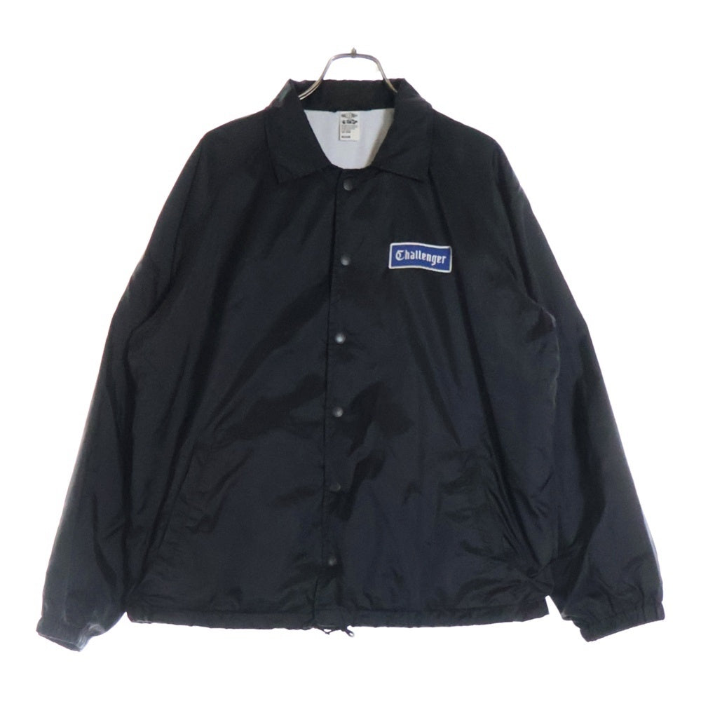 CHALLENGER(チャレンジャー) 23SS LOGO COACH JACKET ナイロン コーチジャケット バックプリント CLG-JK 023-004 ブラック