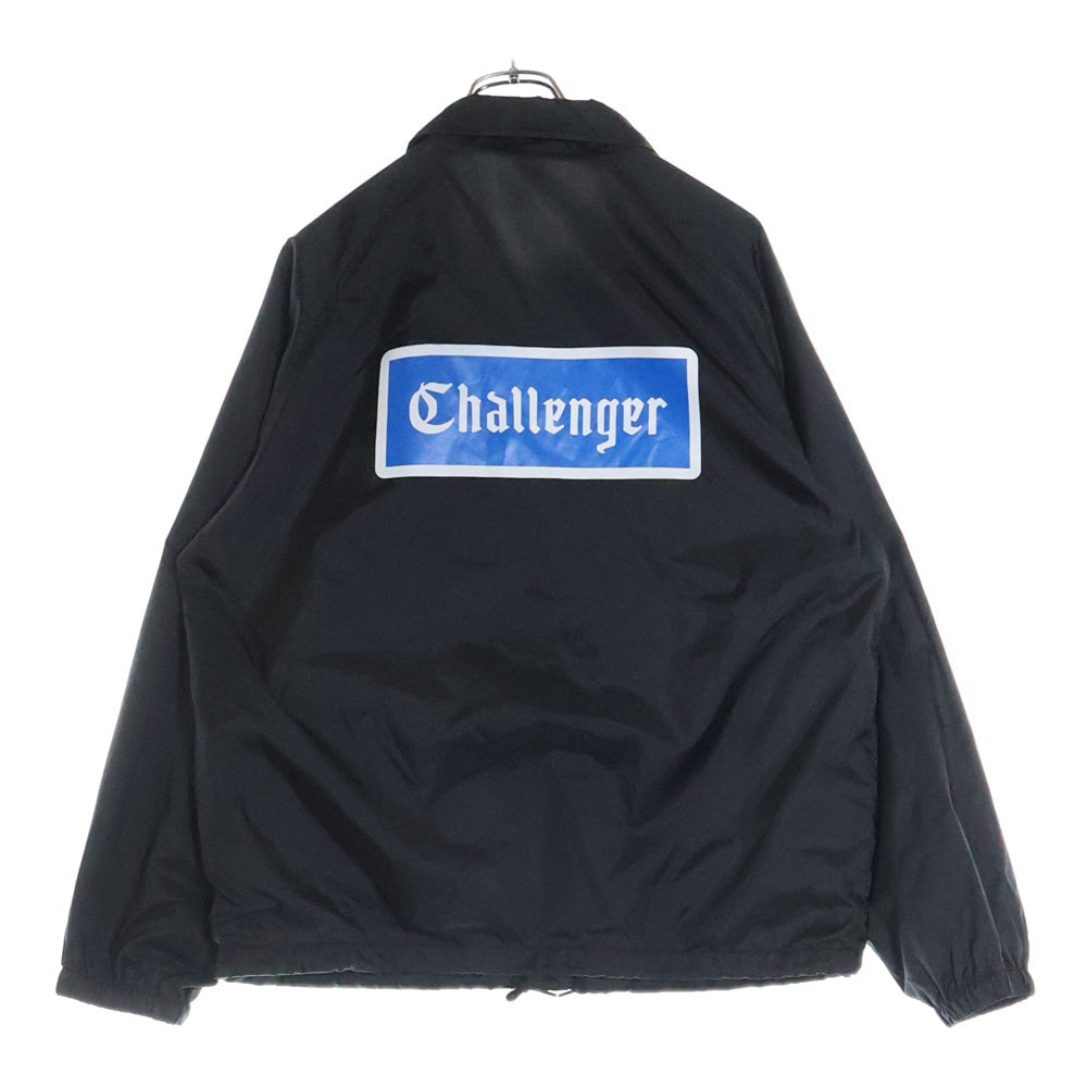 CHALLENGER(チャレンジャー) 23SS LOGO COACH JACKET ナイロン コーチジャケット バックプリント CLG-JK 023-004 ブラック