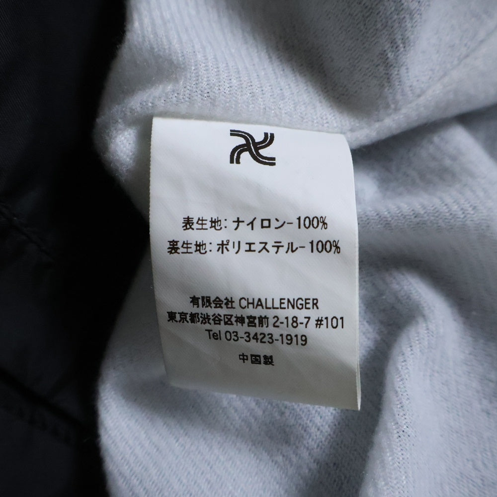 CHALLENGER(チャレンジャー) 23SS LOGO COACH JACKET ナイロン コーチジャケット バックプリント CLG-JK 023-004 ブラック