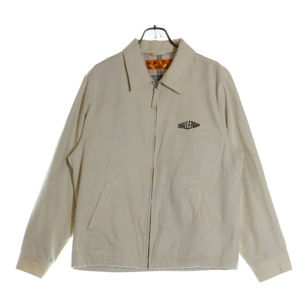 CHALLENGER(チャレンジャー) 24AW UTILITY WORK JACKET ユーティリティ ワークジャケット ロゴ刺? ホワイト CLG-JK 024-013