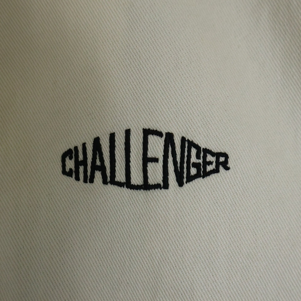 CHALLENGER(チャレンジャー) 24AW UTILITY WORK JACKET ユーティリティ ワークジャケット ロゴ刺? ホワイト CLG-JK 024-013