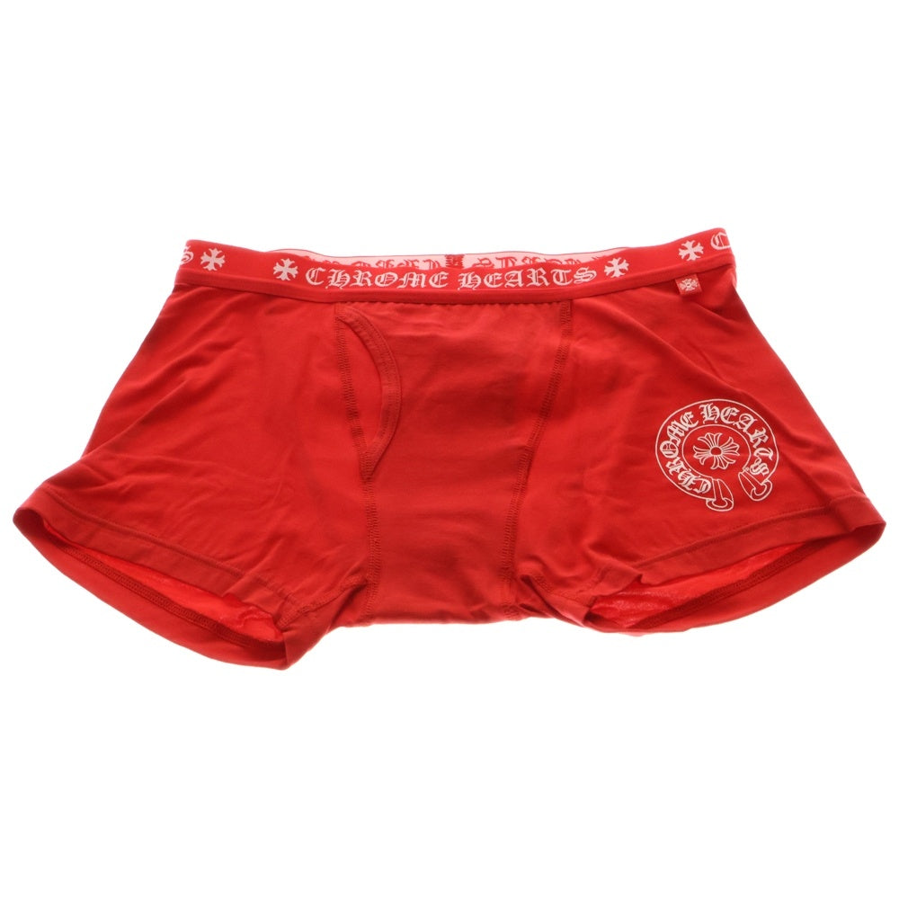 CHROME HEARTS(クロムハーツ) SHORT BOXER ホースシュー ボクサーパンツ レッド
