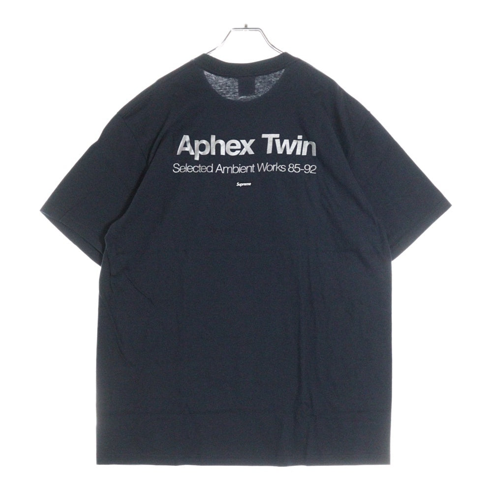 SUPREME(シュプリーム) 25SS ×Aphex Twin Ambient Works Tee アフェックス ツインアンビエント ワークス 半袖Tシャツ クルーネックカットソー ネイビー