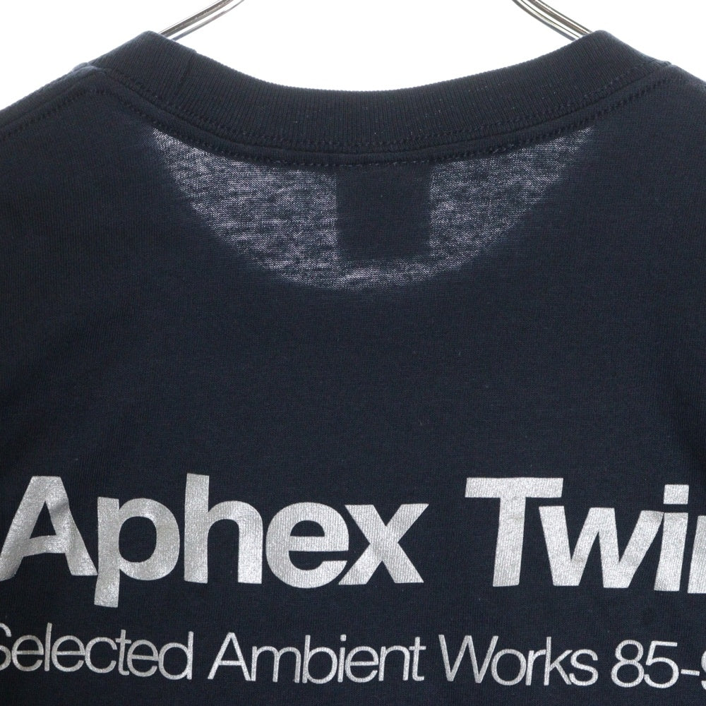 SUPREME(シュプリーム) 25SS ×Aphex Twin Ambient Works Tee アフェックス ツインアンビエント ワークス 半袖Tシャツ クルーネックカットソー ネイビー