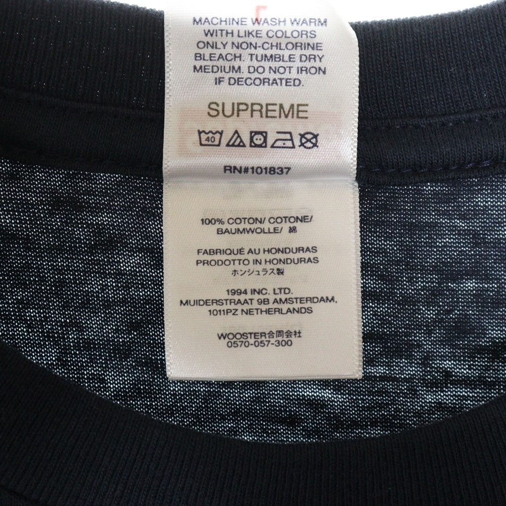 SUPREME(シュプリーム) 25SS ×Aphex Twin Ambient Works Tee アフェックス ツインアンビエント ワークス 半袖Tシャツ クルーネックカットソー ネイビー
