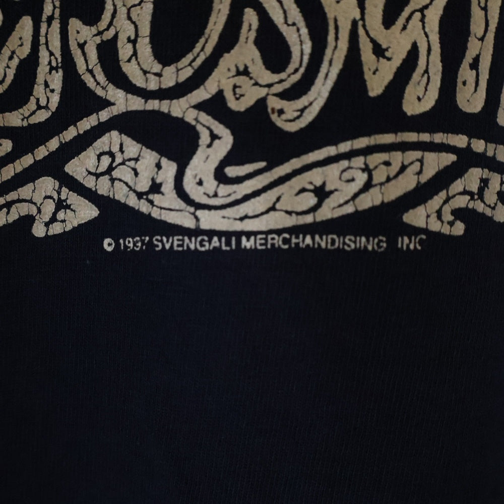 VINTAGE(ヴィンテージ) 90s Aerosmith エアロスミス フロントプリント クルーネック 半袖Tシャツ ネイビー