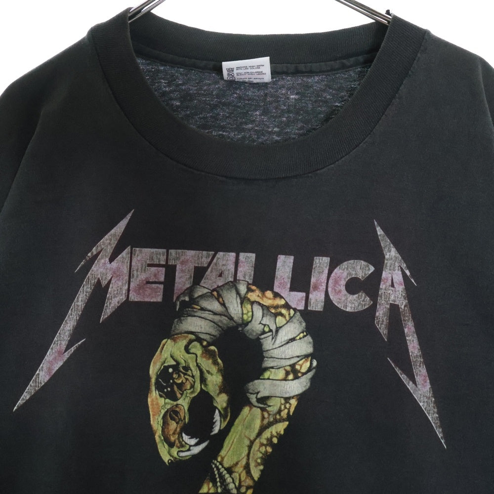 VINTAGE(ヴィンテージ) METALLICA DON'T TREND ON ME メタリカ ドントトレンドオンミー スリーブプリント長袖Tシャツ ロングスリーブカットソー ブラック