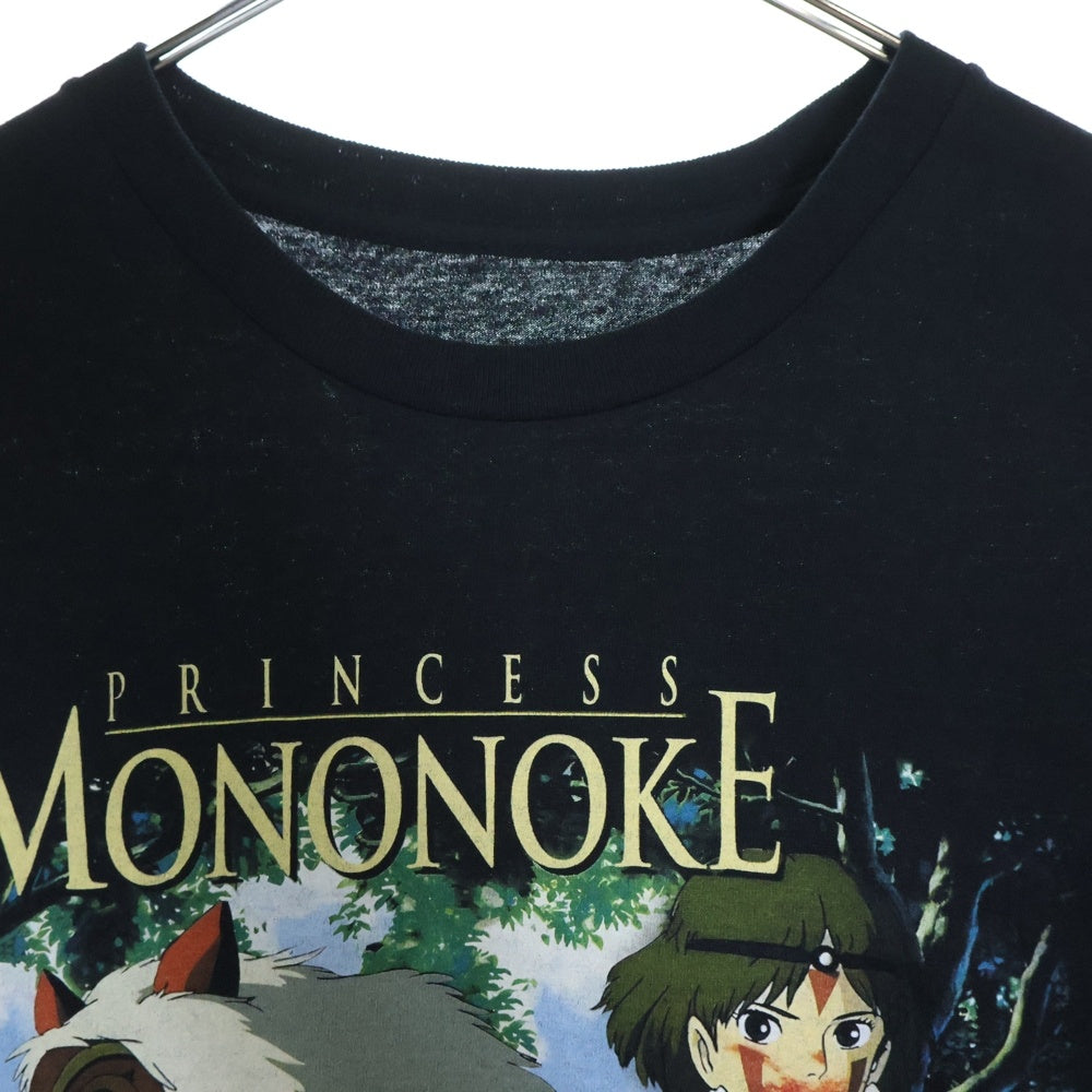 VINTAGE(ヴィンテージ) 00s~ もののけ姫 プリント半袖Tシャツ ムービーT クルーネックカットソー ブラック
