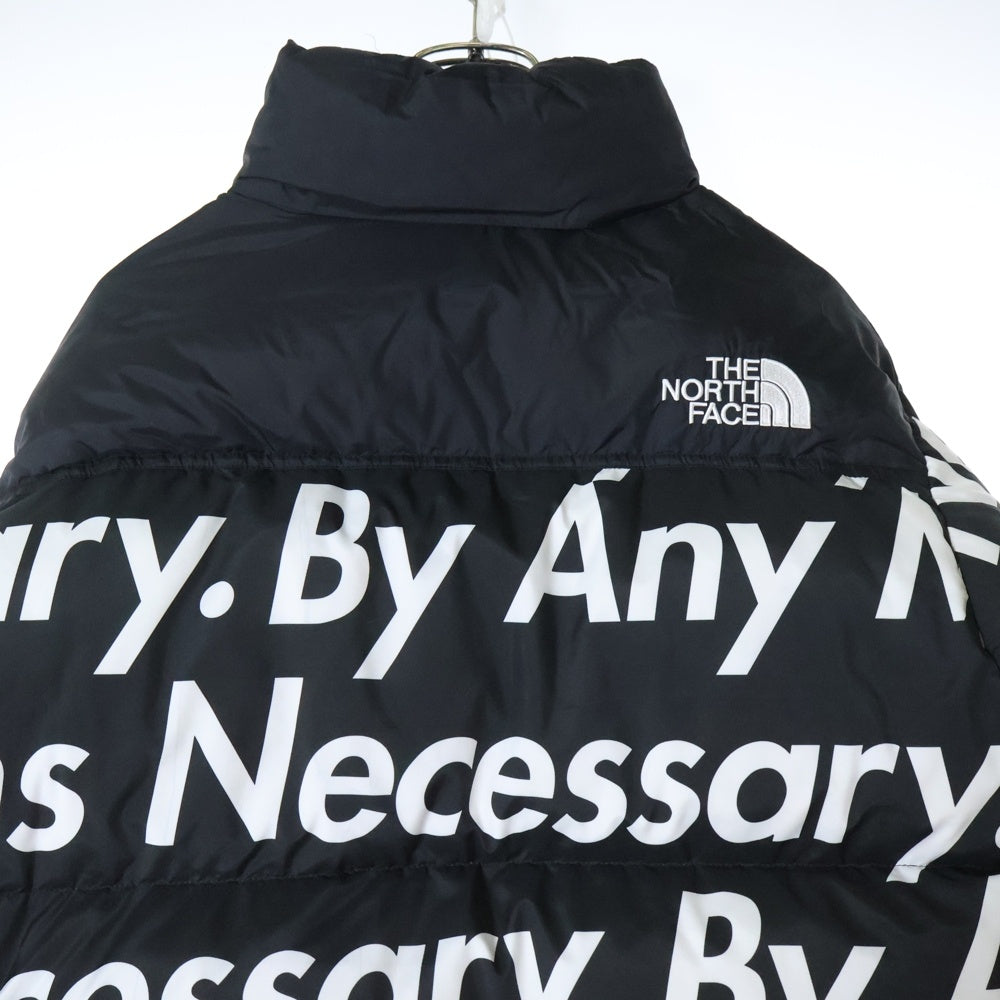 SUPREME(シュプリーム) ×THE NORTH FACE 15AW ANY MEANS NUPTSE JACKET ザノースフェイス エニー ミーンズ ヌプシ ダウン ジャケット ブラック NF00CXK3
