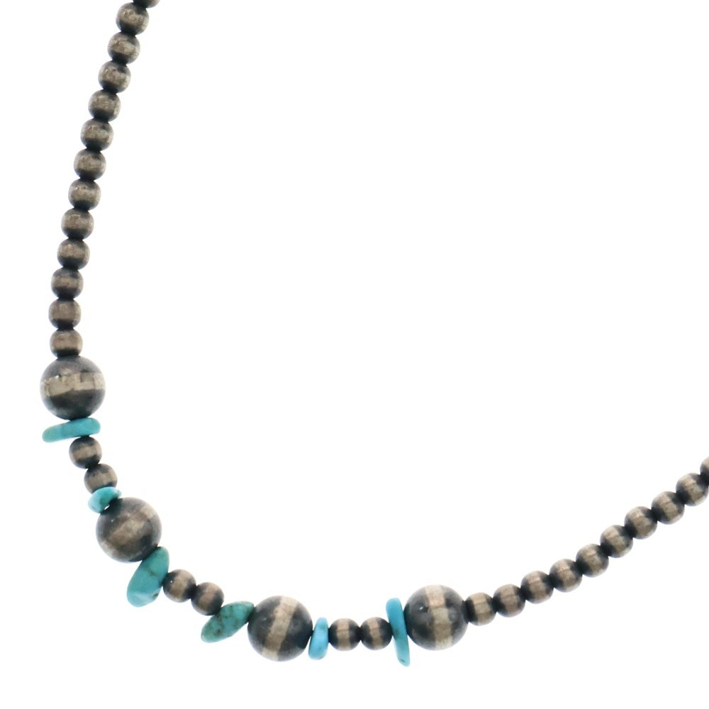 INDIAN JEWELRY(インディアンジュエリー) ナバホ族 ターコイズ シルバーネックレス