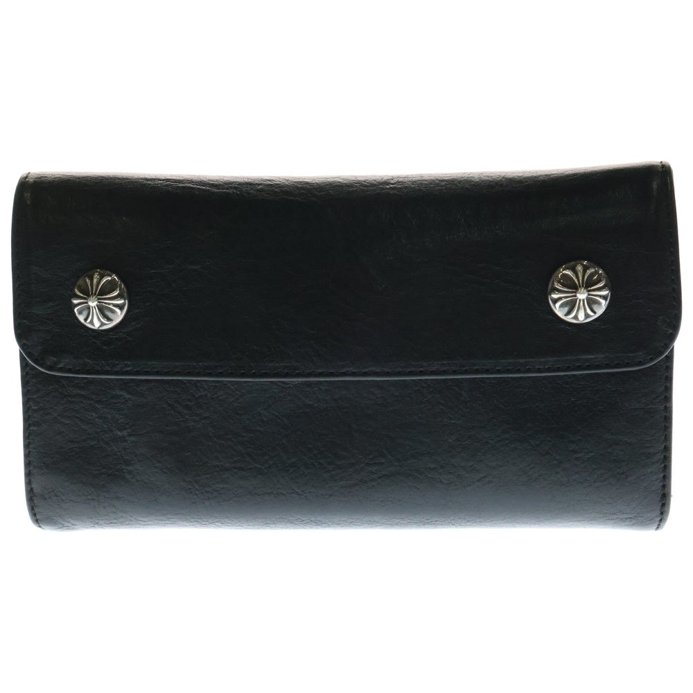 CHROME HEARTS(クロムハーツ) WAVE ウェーブ レザーウォレット 財布 ブラック BCA374