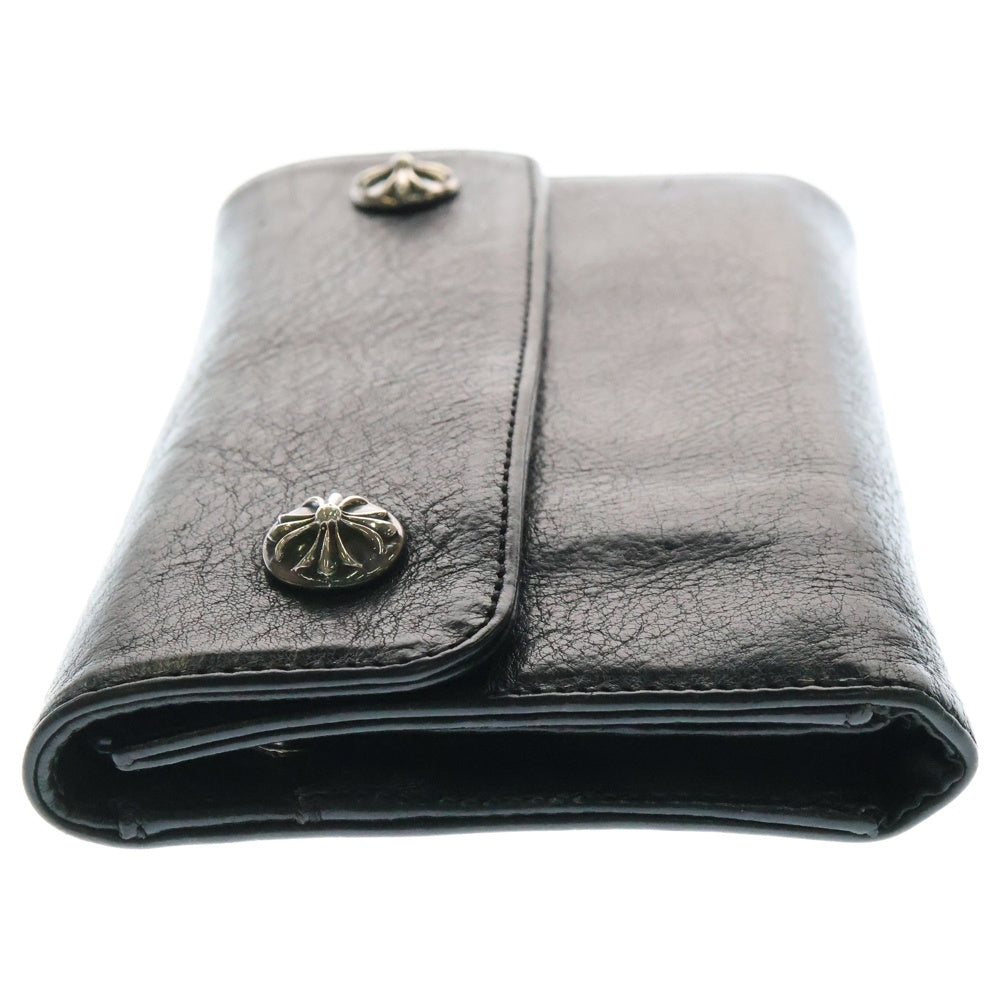 CHROME HEARTS(クロムハーツ) WAVE ウェーブ レザーウォレット 財布 ブラック BCA374