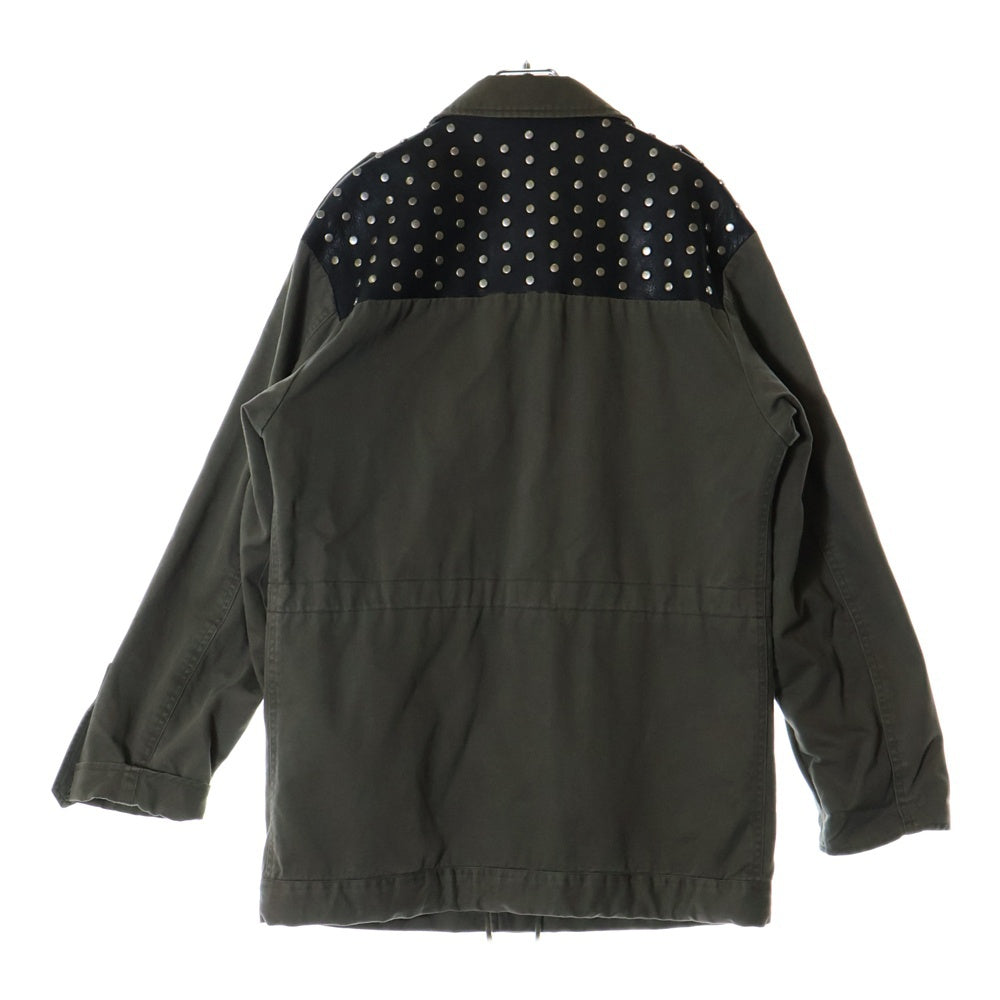 SAINT LAURENT PARIS(サンローランパリ) スタッズ ミリタリージャケット 362192 Y938F カーキ