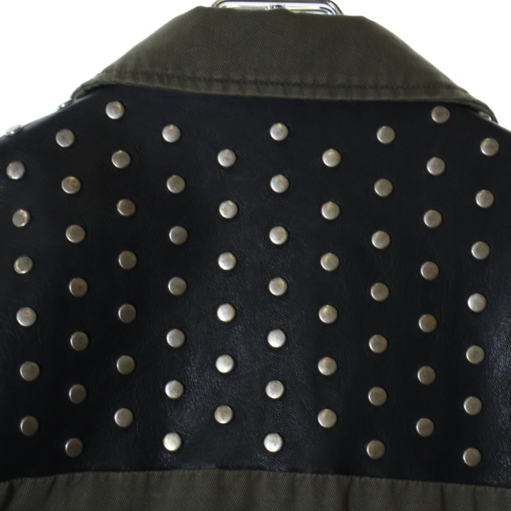 SAINT LAURENT PARIS(サンローランパリ) スタッズ ミリタリージャケット 362192 Y938F カーキ