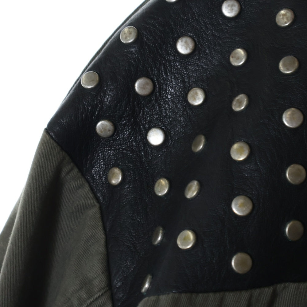 SAINT LAURENT PARIS(サンローランパリ) スタッズ ミリタリージャケット 362192 Y938F カーキ