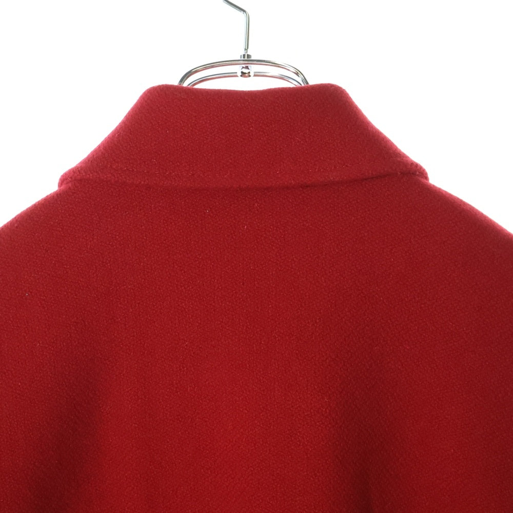 SAINT LAURENT PARIS(サンローランパリ) 14AW Teddy Jacket テディジャケット ハラコ切替スタジャン ブルゾン 361790 Y580F レッド