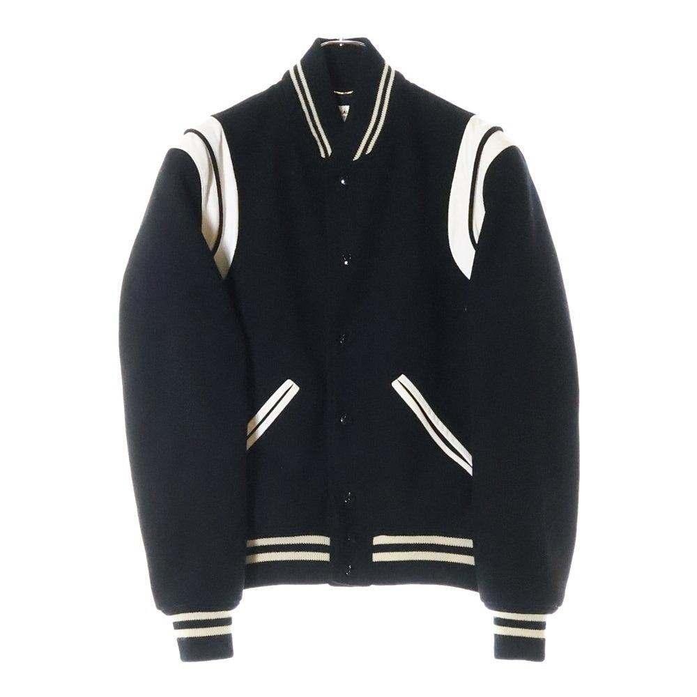 SAINT LAURENT PARIS(サンローランパリ) 17AW Teddy Jacket テディジャケット スタジャン 354718 YYL80 ブラック