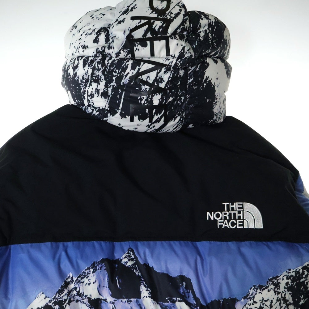 SUPREME(シュプリーム) 17AW ×THE NORTH FACE MOUNTAIN BALTORO JACKET ザノースフェイス マウンテンバルトロ ナイロンダウンジャケット 雪山 ND91701I ブルー/ホワイト