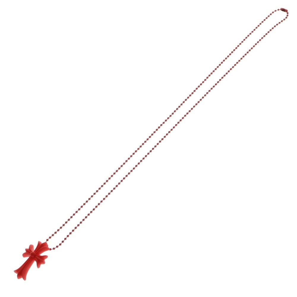 CHROME HEARTS(クロムハーツ) RUBBER CH CRS SML ラバーネックレス レッド