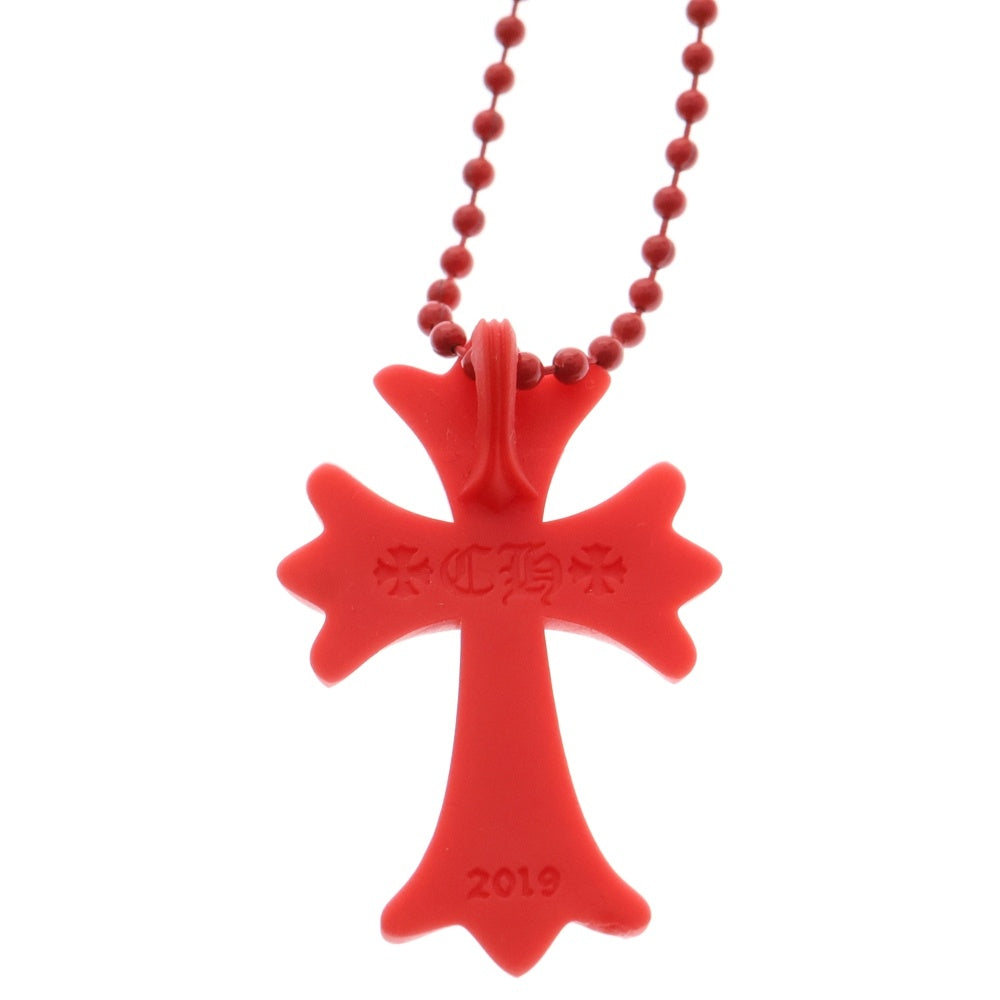CHROME HEARTS(クロムハーツ) RUBBER CH CRS SML ラバーネックレス レッド