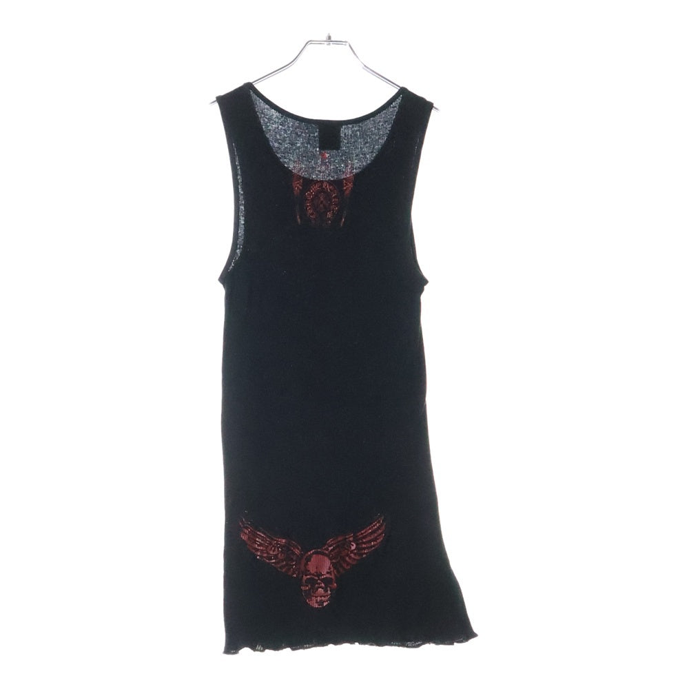 CHROME HEARTS(クロムハーツ) FOTI フォティプリント リブタンクトップ ブラック