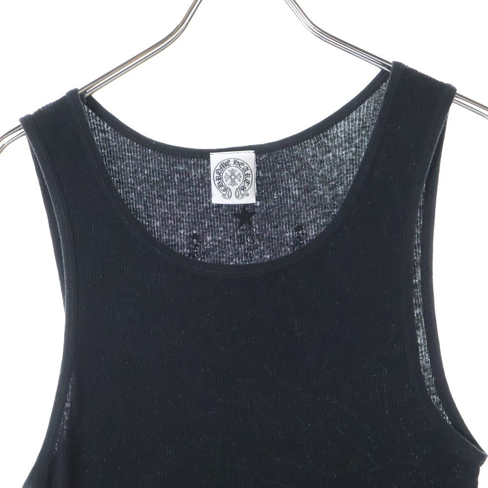 CHROME HEARTS(クロムハーツ) FOTI フォティプリント リブタンクトップ ブラック