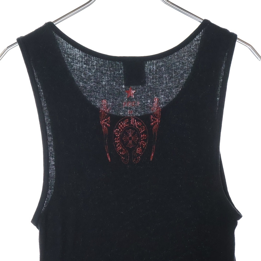 CHROME HEARTS(クロムハーツ) FOTI フォティプリント リブタンクトップ ブラック