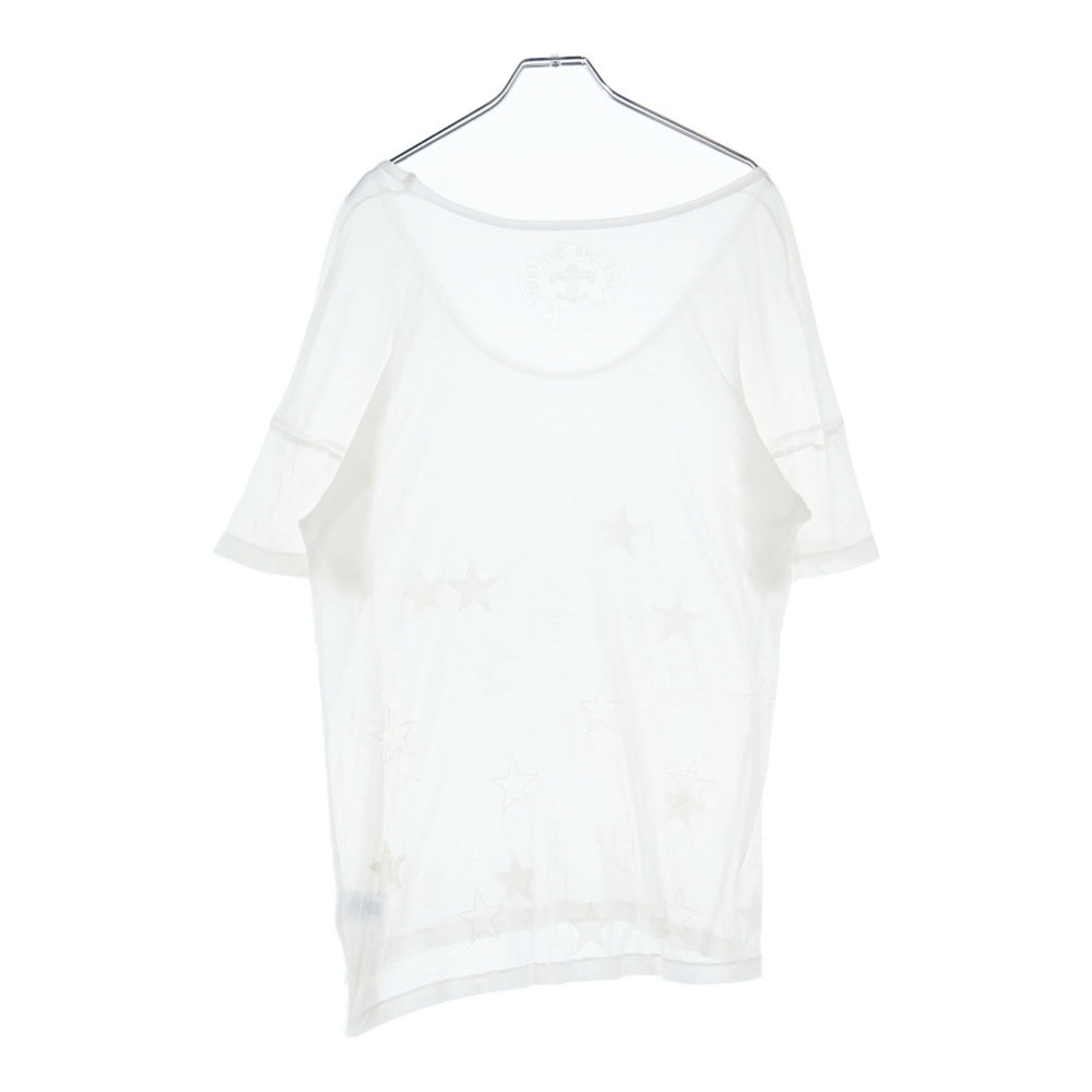 CHROME HEARTS(クロムハーツ) スタープリントレーヨンシルクカットソー ホワイト