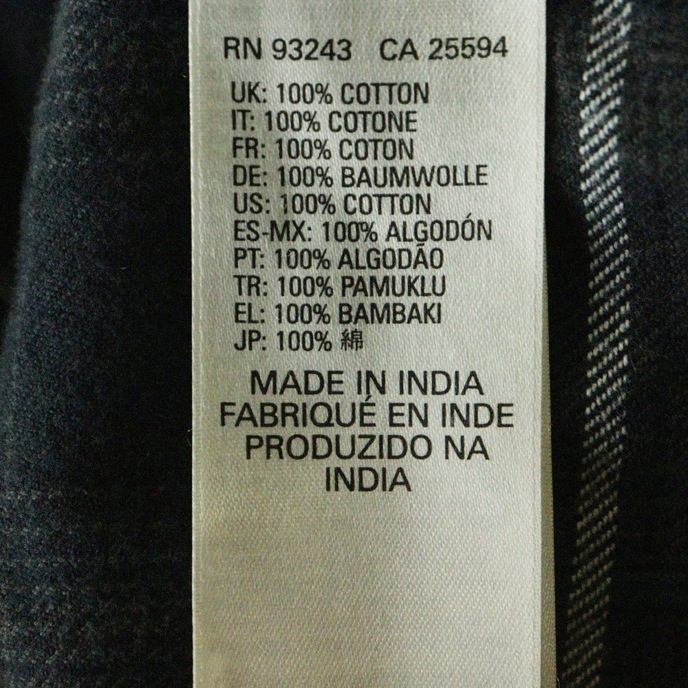 DIESEL(ディーゼル) ウェスタンシャツ 長袖シャツ コーデュロイ チェック ブラック