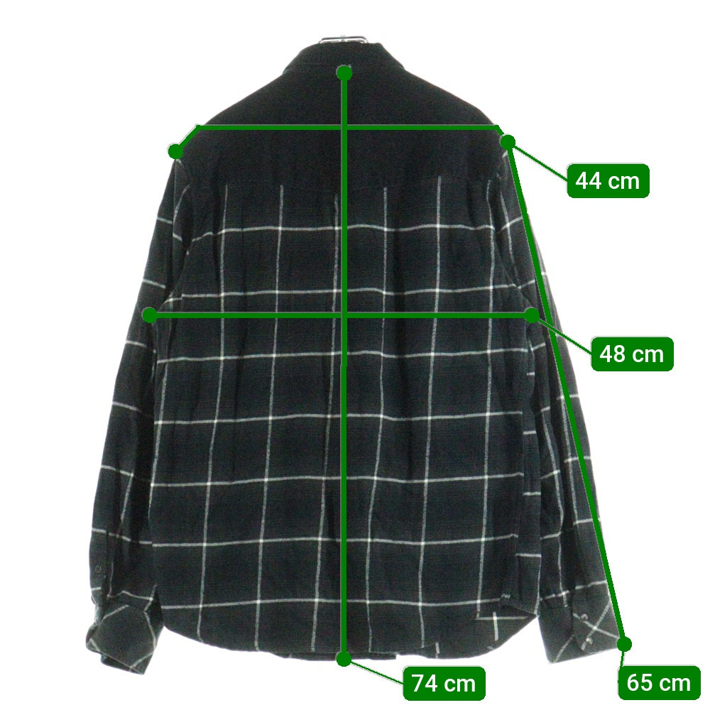 DIESEL(ディーゼル) ウェスタンシャツ 長袖シャツ コーデュロイ チェック ブラック