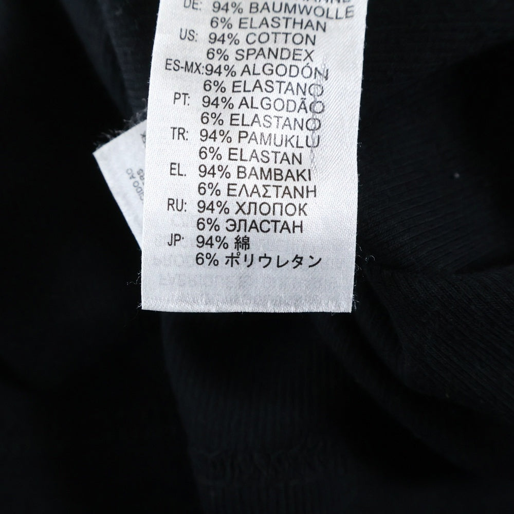 DIESEL(ディーゼル) Tシャツ 半袖カットソー ハーフジップ リブニット ブラック