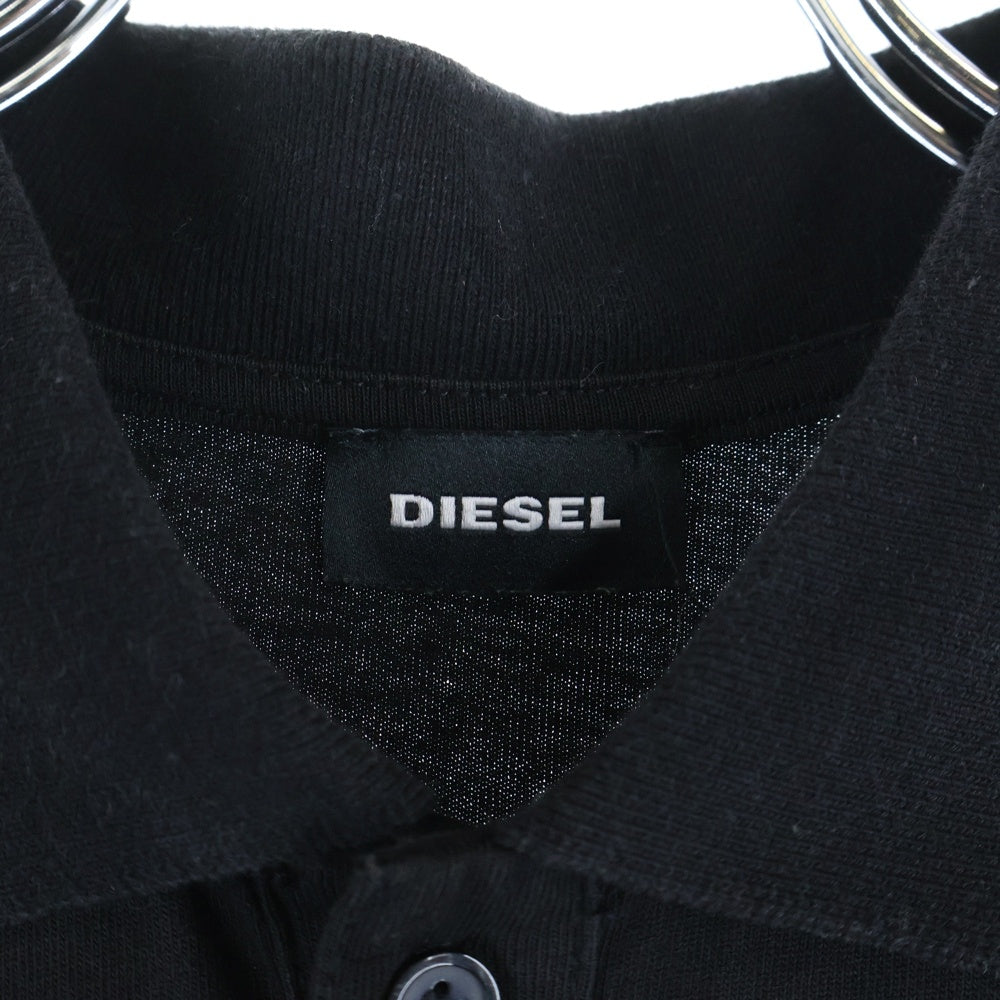 DIESEL(ディーゼル) ポロシャツ 半袖シャツ グラフィック ブラック
