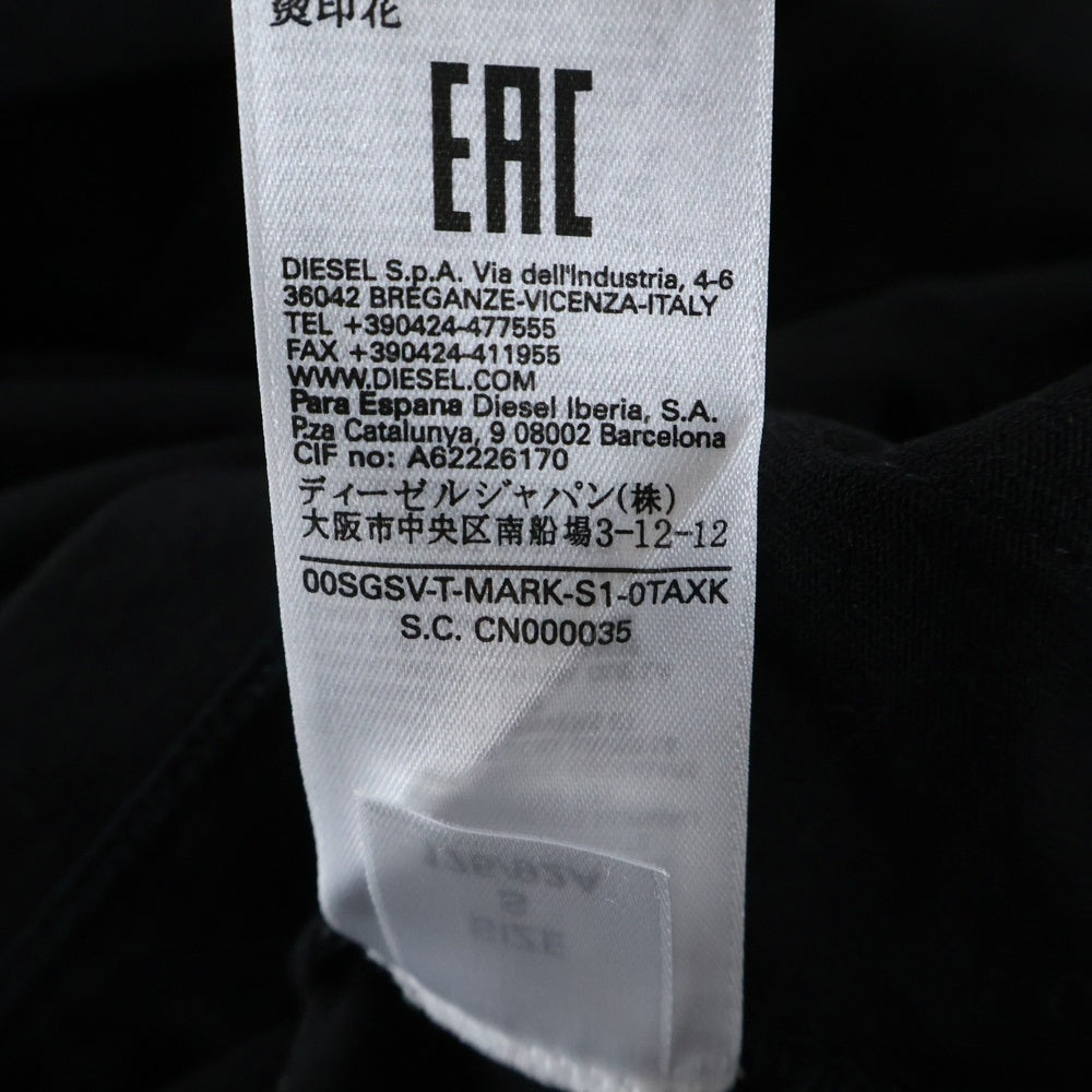 DIESEL(ディーゼル) ポロシャツ 半袖シャツ グラフィック ブラック