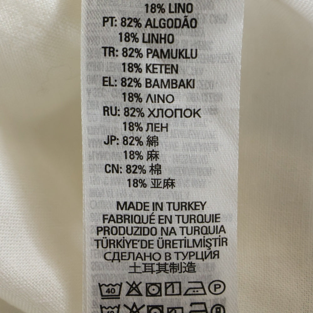 DIESEL(ディーゼル) 長袖シャツ コットンシャツ 胸ポケット ホワイト