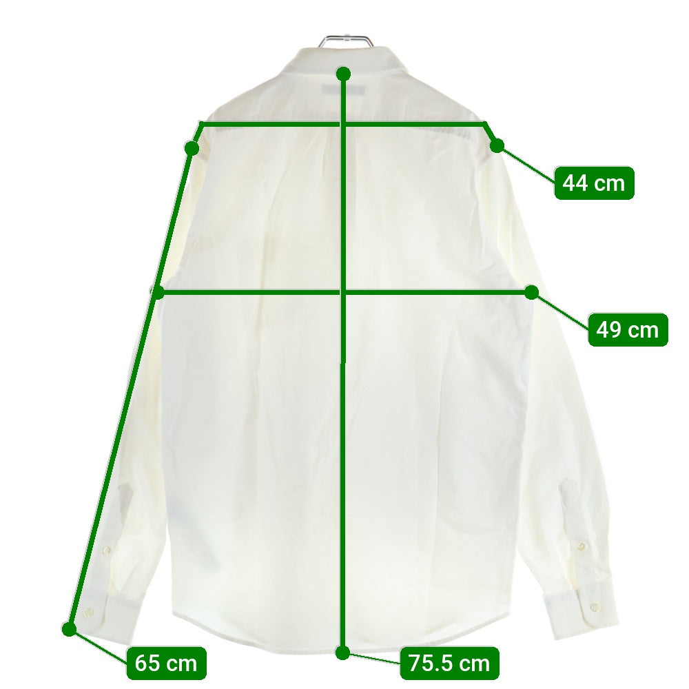 DIESEL(ディーゼル) 長袖シャツ コットンシャツ 胸ポケット ホワイト