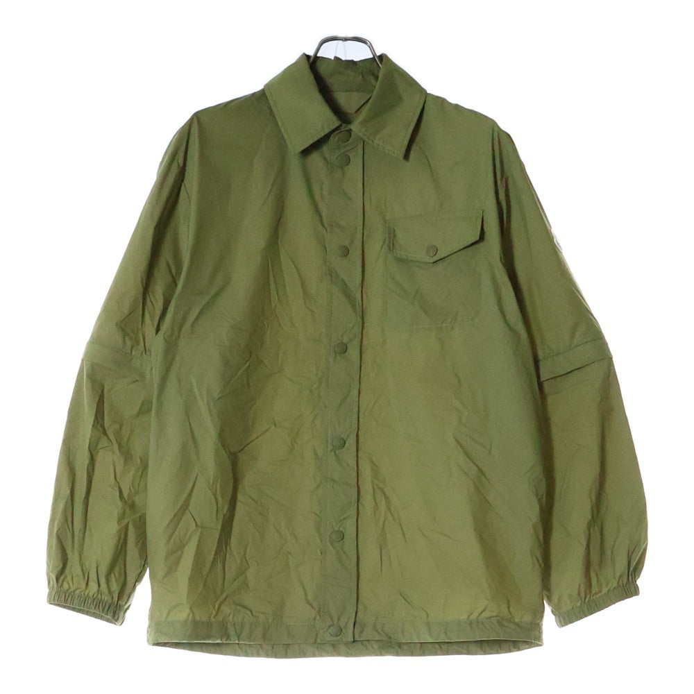 MONCLER(モンクレール) CAMICIA ロゴワッペン付 ナイロンジャケット カーキ J10912F00008 596TM