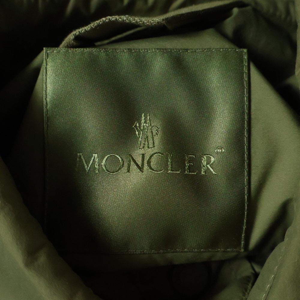 MONCLER(モンクレール) CAMICIA ロゴワッペン付 ナイロンジャケット カーキ J10912F00008 596TM