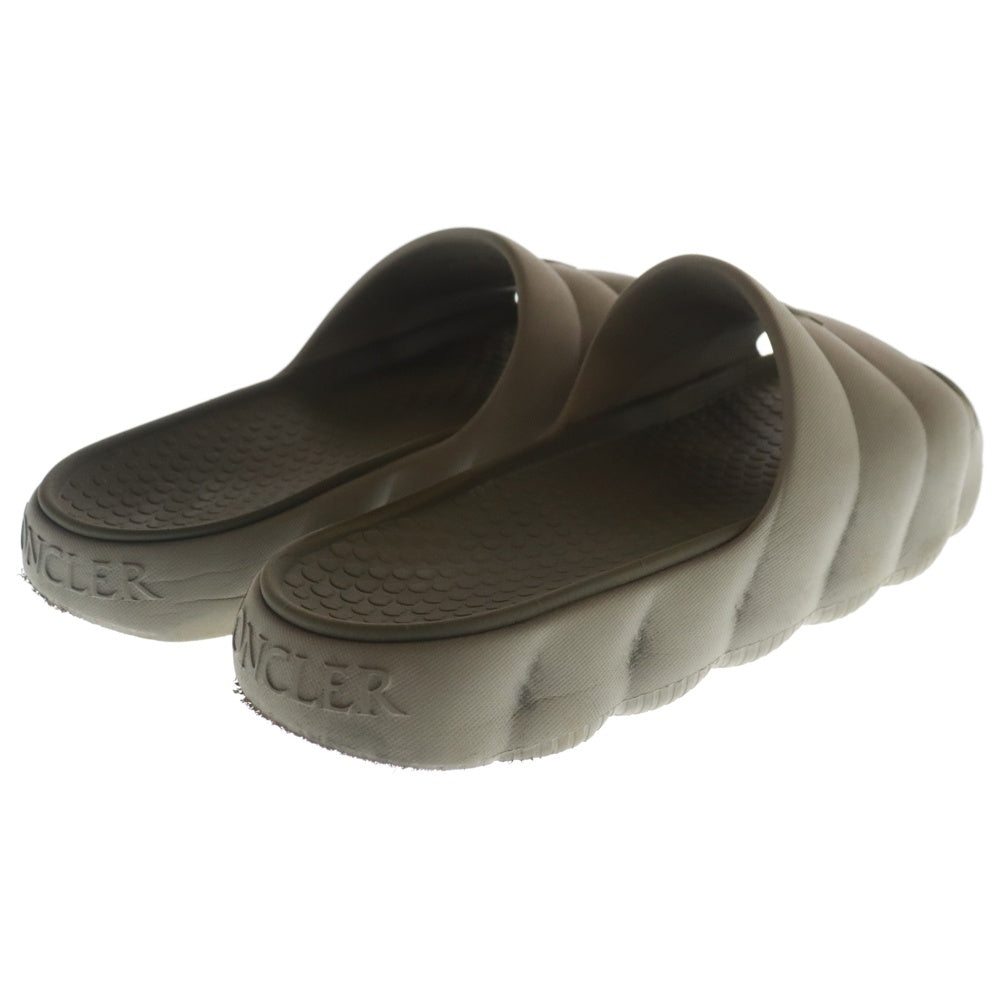 MONCLER(モンクレール) LIlo Slides ロゴ付き ラバーサンダル ベージュ