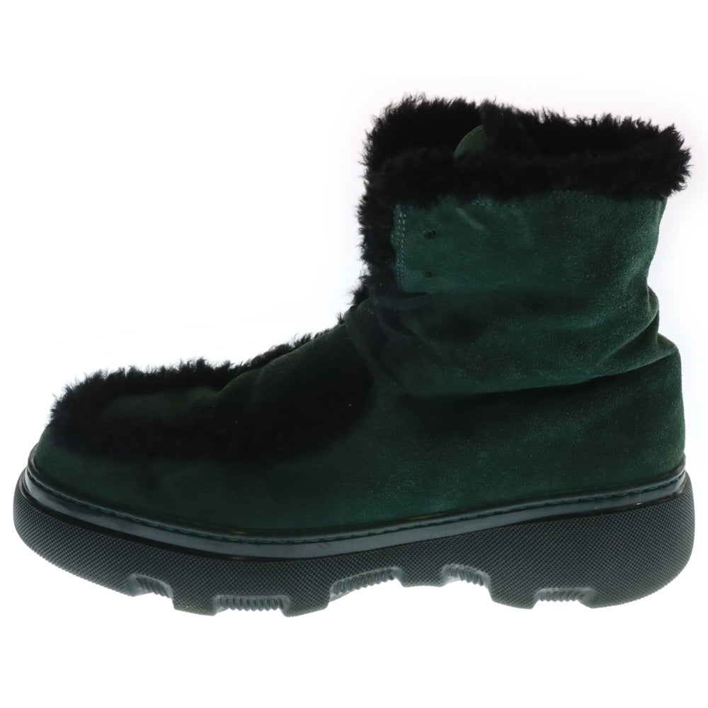 BURBERRY(バーバリー) A MF CHUGGA BOOT シアリング クリーパー ハイカットブーツ グリーン