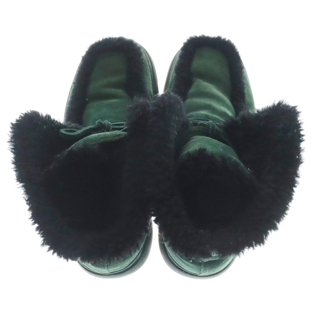 BURBERRY(バーバリー) A MF CHUGGA BOOT シアリング クリーパー ハイカットブーツ グリーン