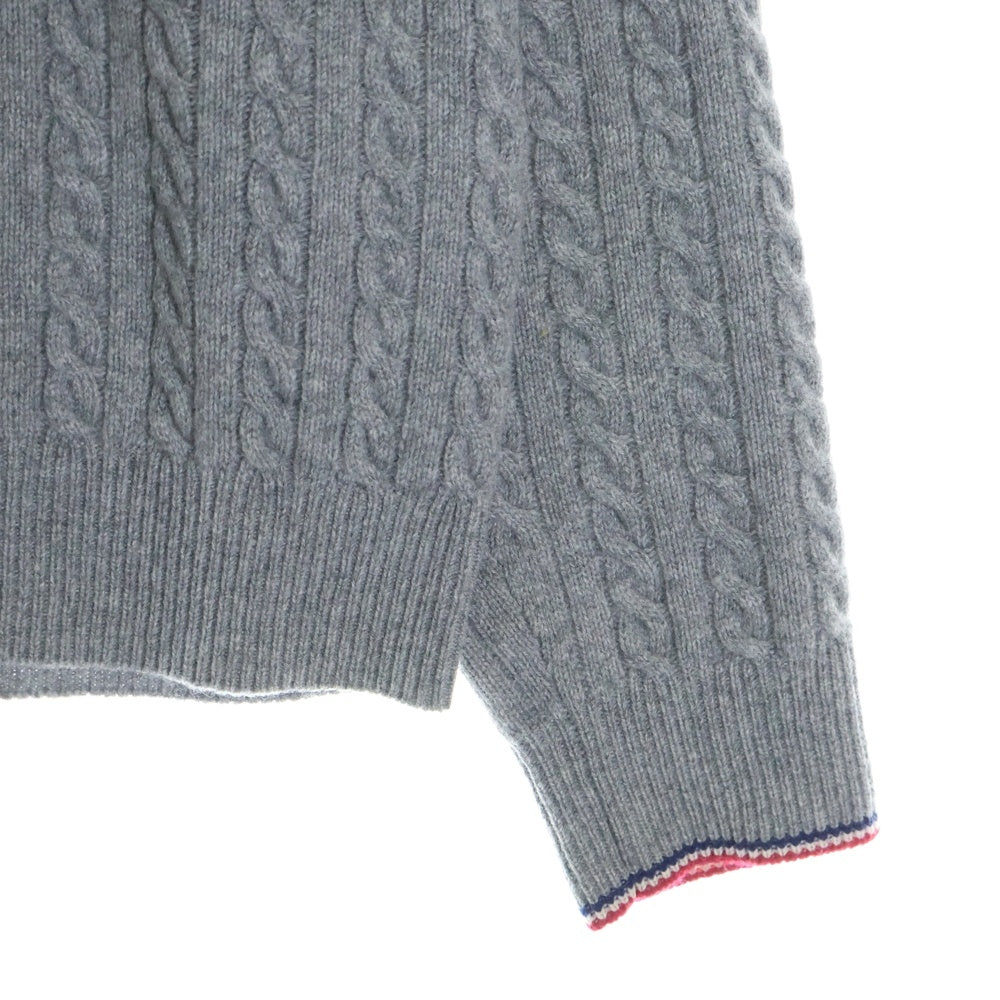 MONCLER(モンクレール) GIROCOLLO TRICOT クルーネック 長袖セーター ニット グレー I20919C00027 M1127