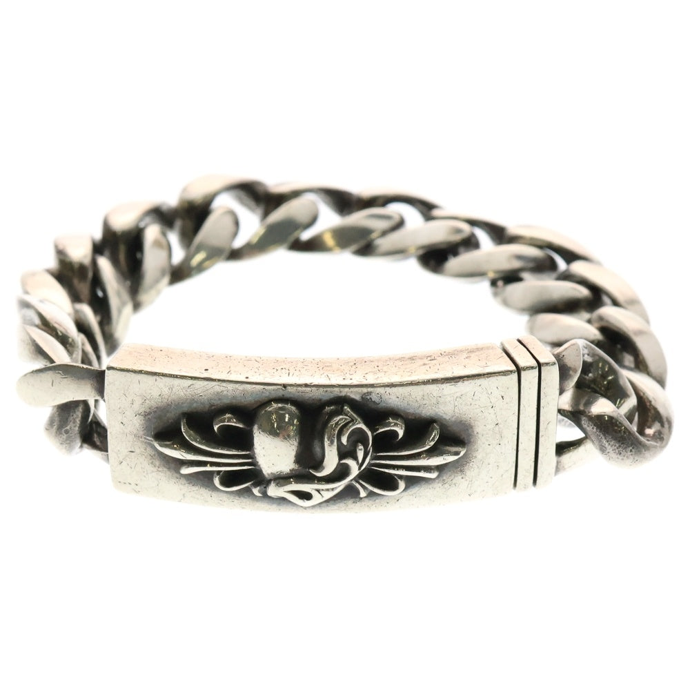 CHROME HEARTS(クロムハーツ) ID FLRL HEART フローラルハート IDクラシックリンクブレスレット 13LINK シルバー BCA167
