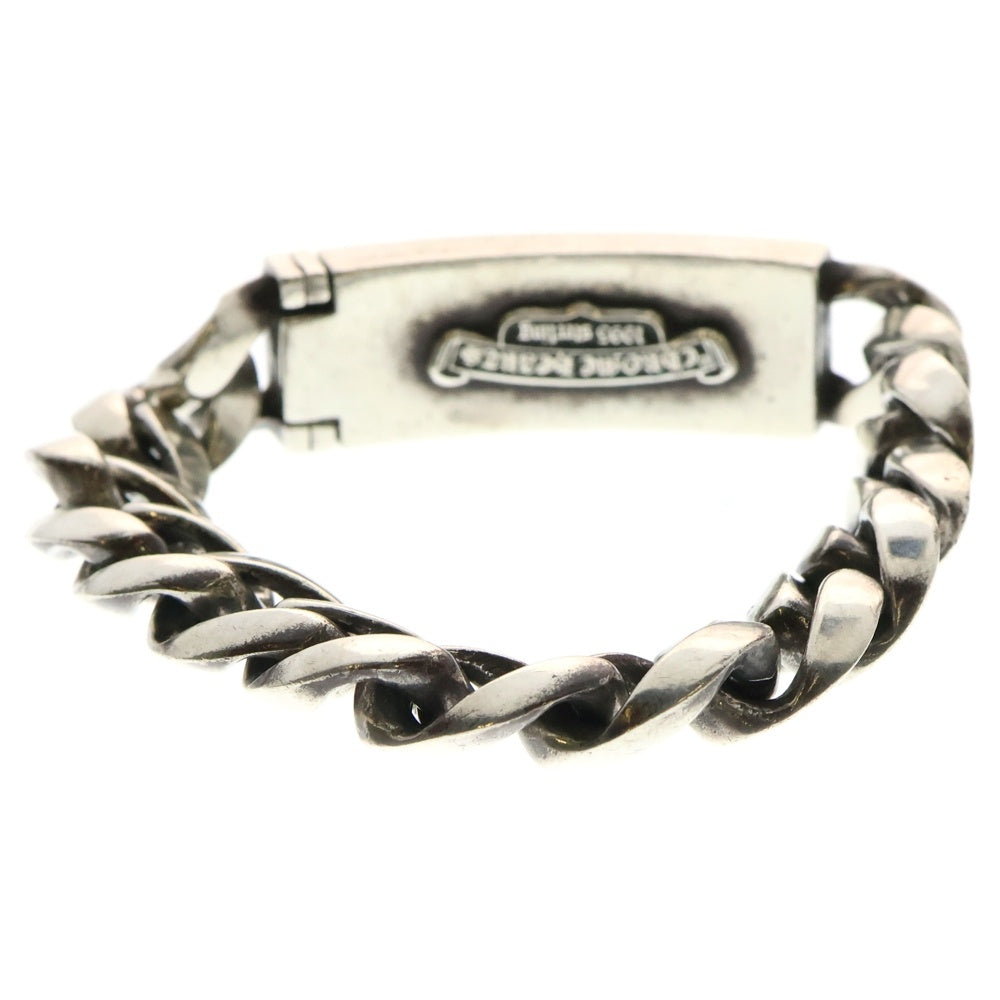 CHROME HEARTS(クロムハーツ) ID FLRL HEART フローラルハート IDクラシックリンクブレスレット 13LINK シルバー BCA167