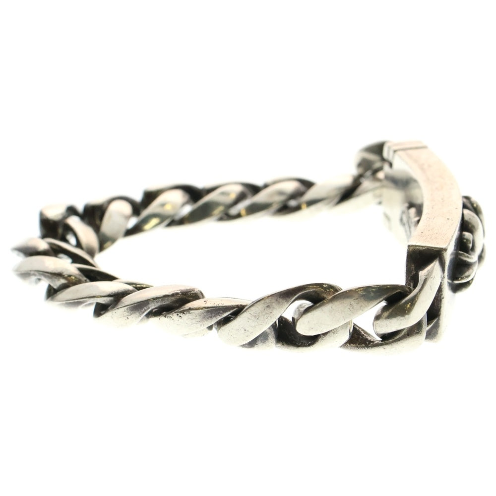 CHROME HEARTS(クロムハーツ) ID FLRL HEART フローラルハート IDクラシックリンクブレスレット 13LINK シルバー BCA167
