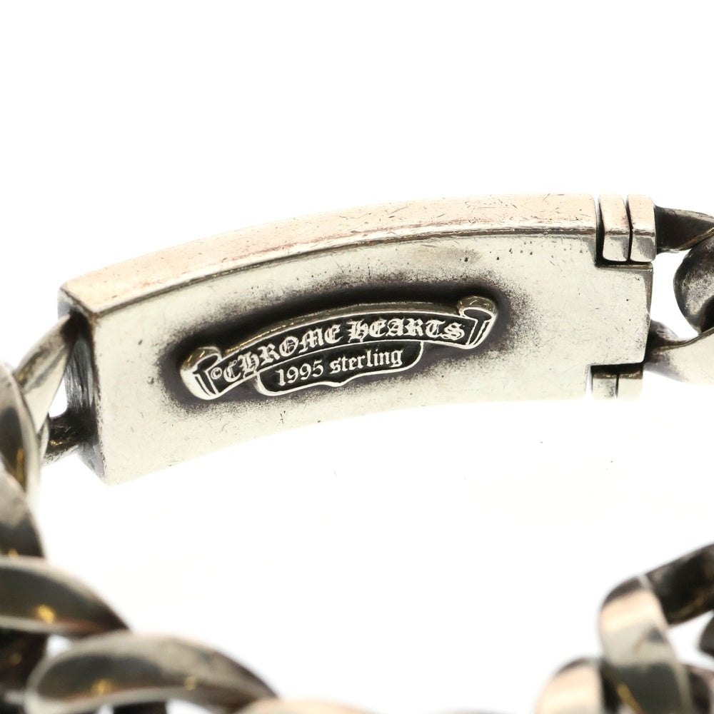 CHROME HEARTS(クロムハーツ) ID FLRL HEART フローラルハート IDクラシックリンクブレスレット 13LINK シルバー BCA167
