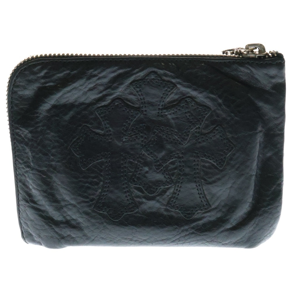CHROME HEARTS(クロムハーツ) 2 SIDE ZIP 2サイドジップ ウォレット 3クロスパッチ
