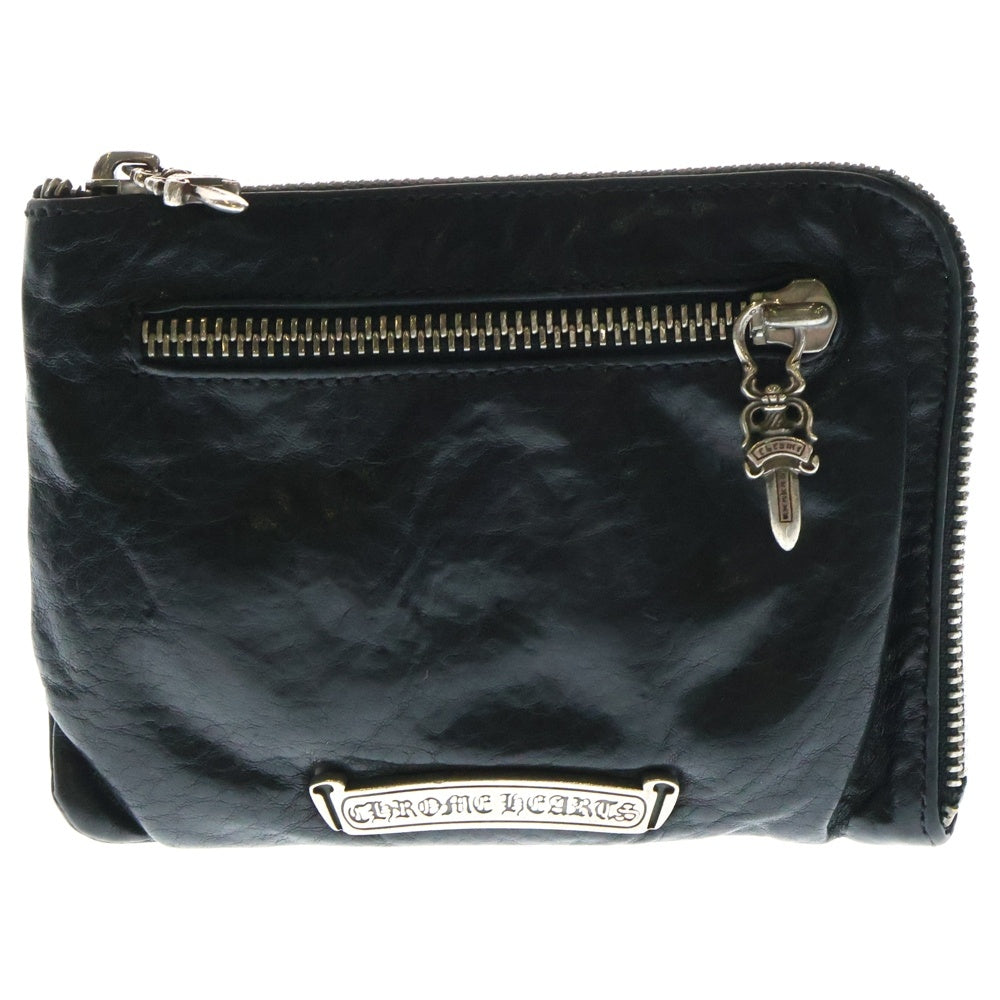 CHROME HEARTS(クロムハーツ) 2 SIDE ZIP 2サイドジップ ウォレット 3クロスパッチ